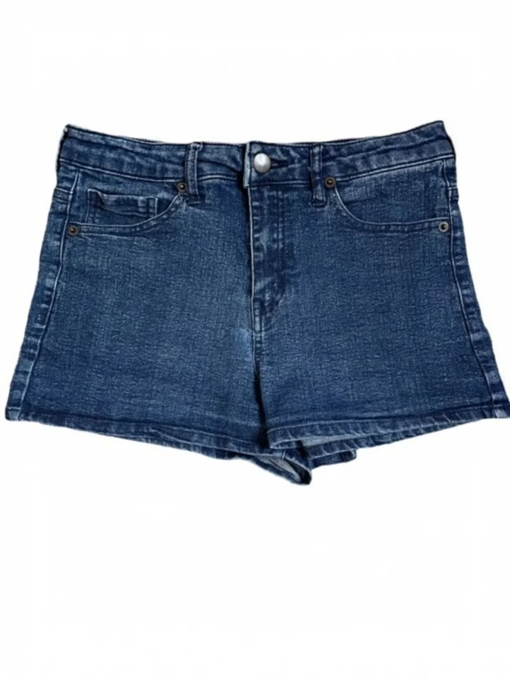 FOREVER 21 High Rise Stretch Jean Shorts - Size 28